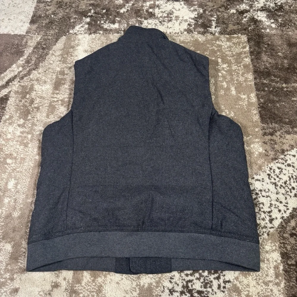 Banana Republic Wool Vest Men's XL Gray Full Zip‎ Pockets Thick Heavyweight